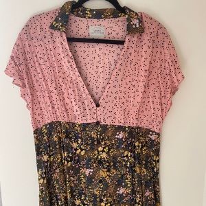 URBAN OUTFITTERS Collared T-Shirt Dress